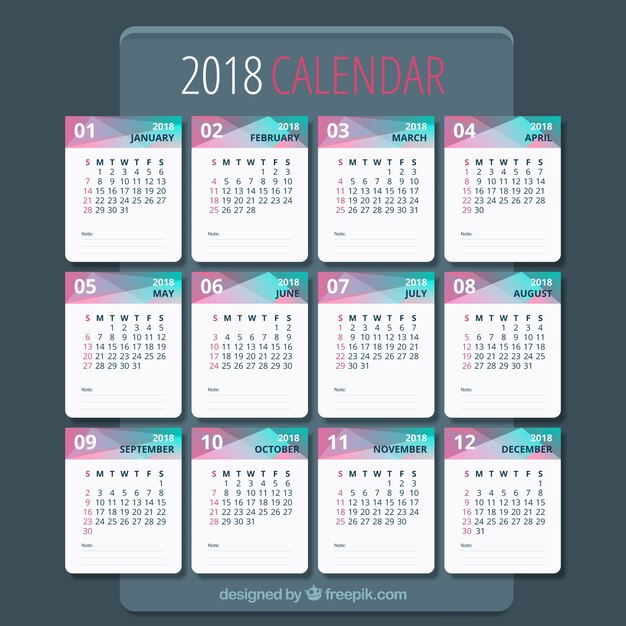 Calendario 2018