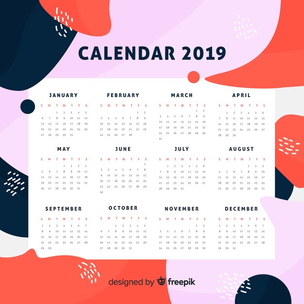 Calendario 2019