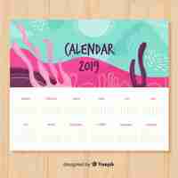 Vector gratuito calendario 2019