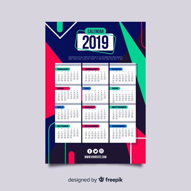 Calendario 2019