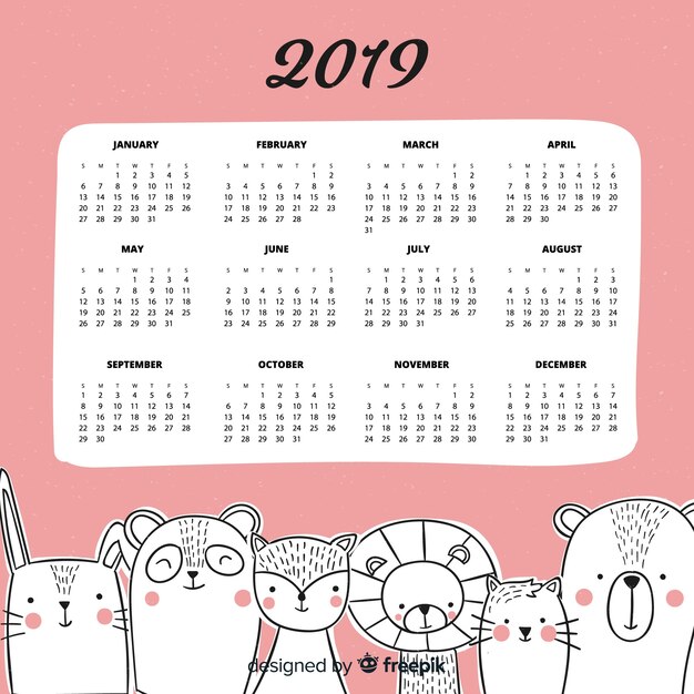 Calendario 2019