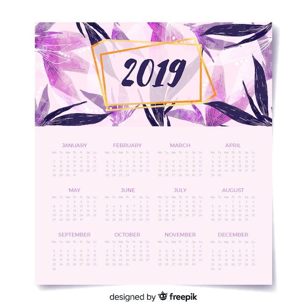 Calendario 2019