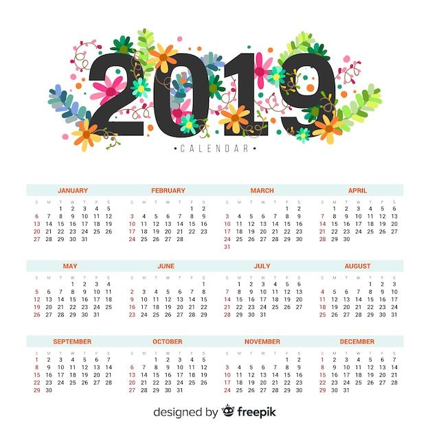 Calendario 2019