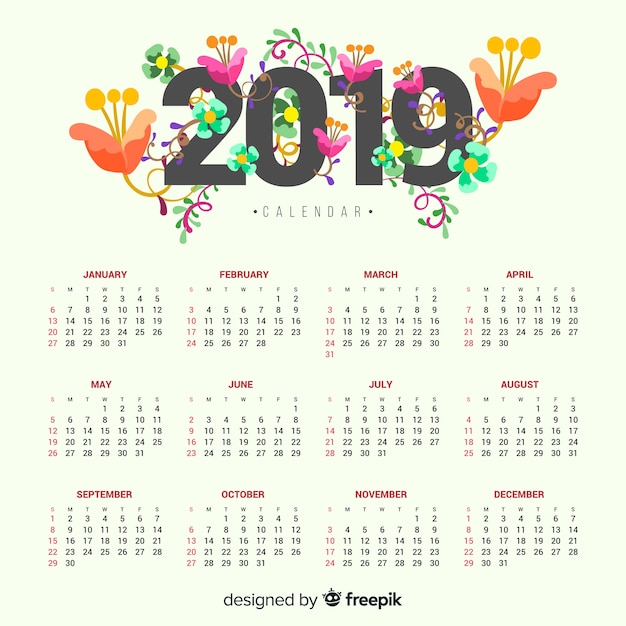 Calendario 2019