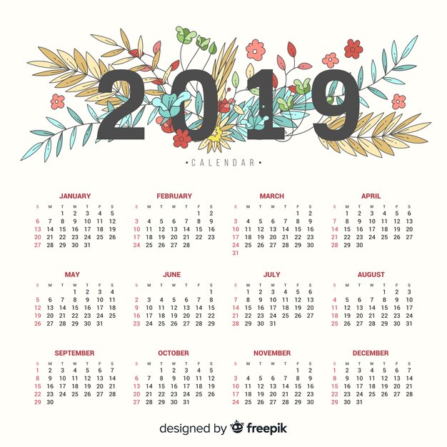Calendario 2019