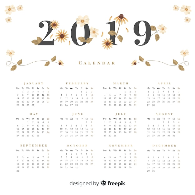 Calendario 2019