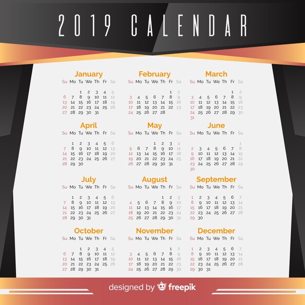 Calendario 2019