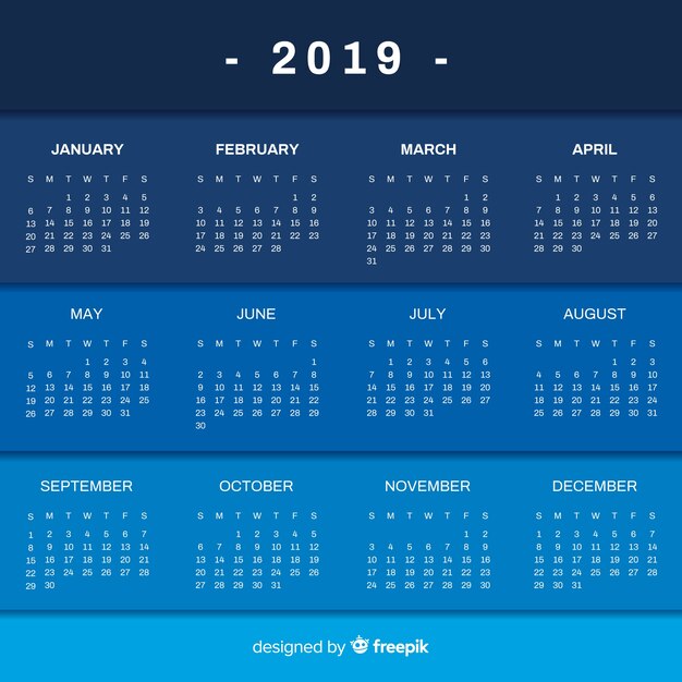 Calendario 2019