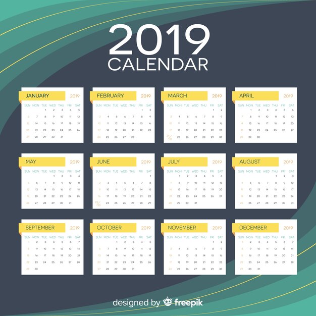 Calendario 2019