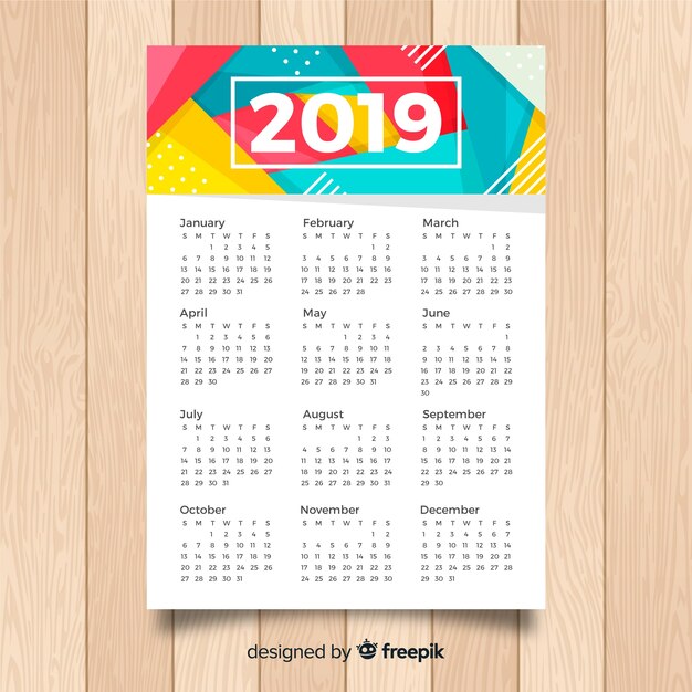 Calendario 2019