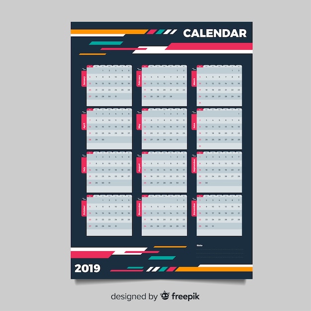 Calendario 2019