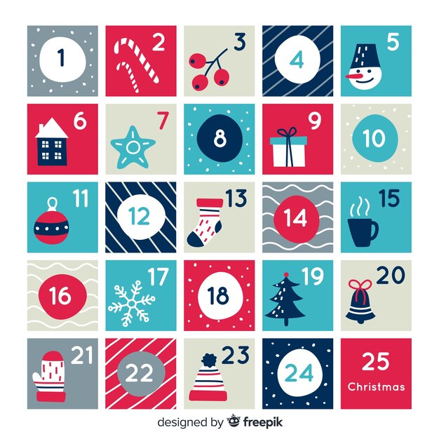 Calendario adviento bonito
