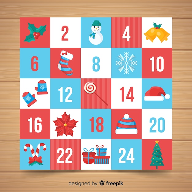 Calendario adviento simple