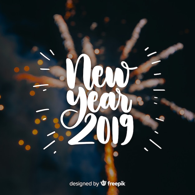 Caligrafía de año nuevo 2019