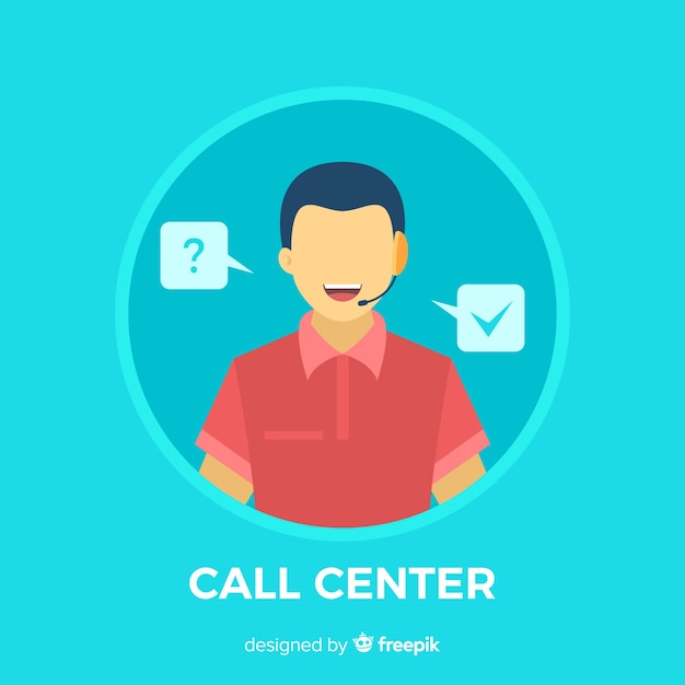 Vector gratuito call center