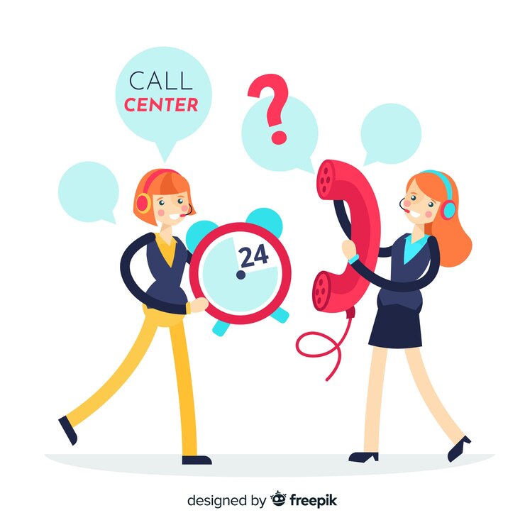 Vector gratuito call center