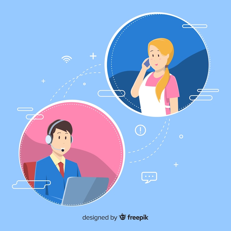 Vector gratuito call center