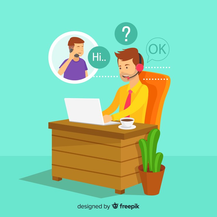 Vector gratuito call center
