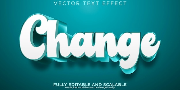 Cambiar efecto de texto estilo de texto creativo moderno editable