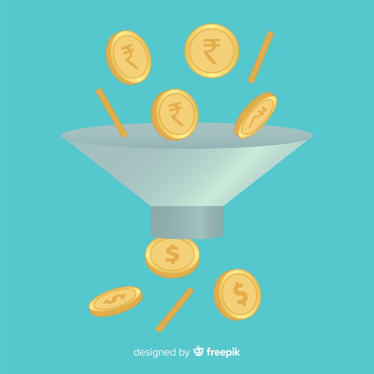Vector gratuito cambio de moneda de rupias indias