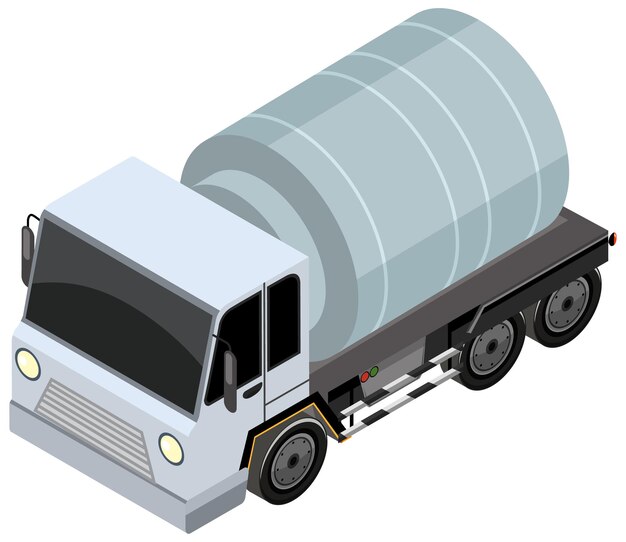 Un camión contenedor con concepto de transporte de carga.