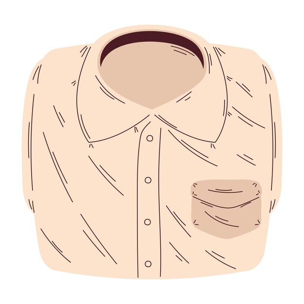 camisa blanca plegada