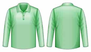 Vector gratuito camisa verde