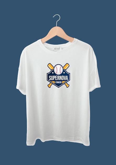 Camiseta de béisbol retro duotono supernova strikers