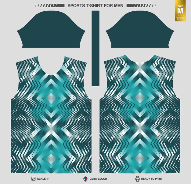 Camiseta deportiva lista para estamparDiseños de ropa deportiva por sublimación