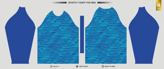 Camiseta deportiva lista para imprimir