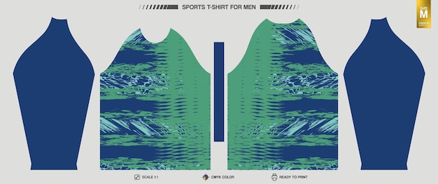 Camiseta deportiva lista para imprimir