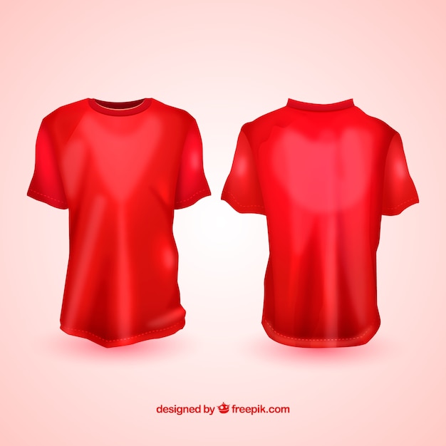 Mockup Camiseta Roja - Vectores y PSD gratuitos para descargar