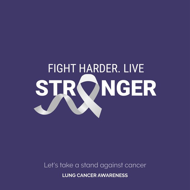 Campaña de concientización sobre el cáncer de pulmón sobre resiliencia irradiada