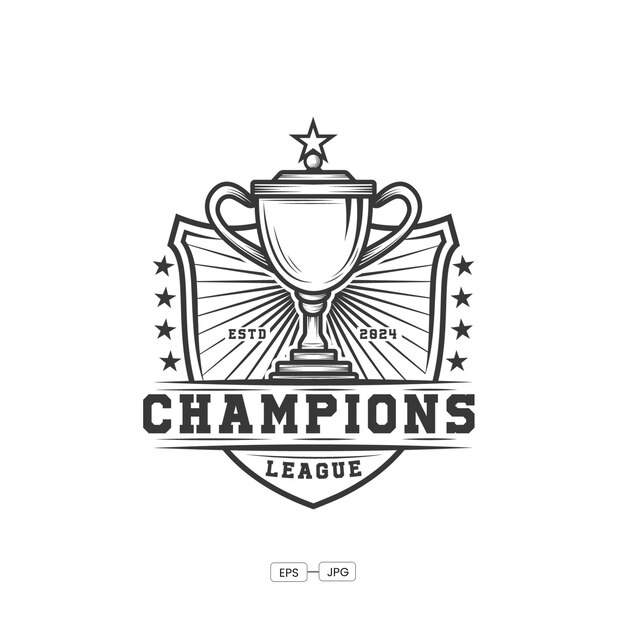 Campeonatos de diseño de logotipo vectorial de la liga