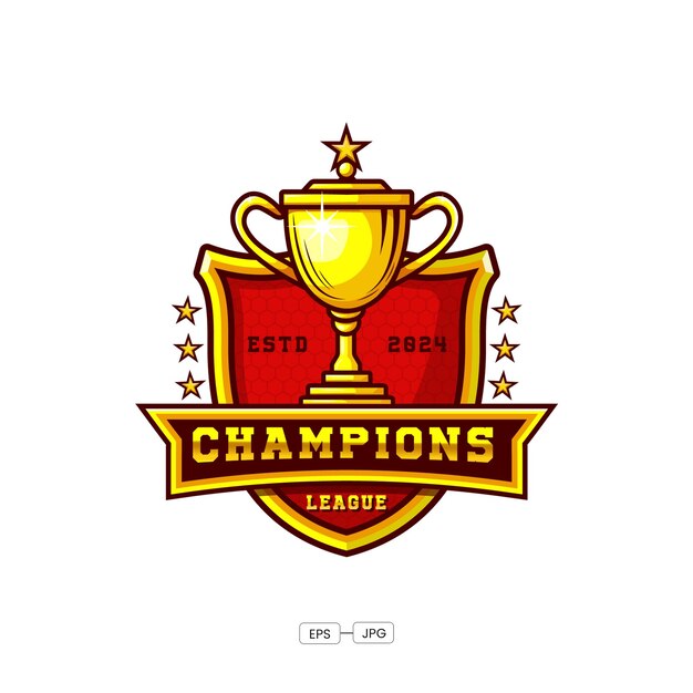 Campeonatos de diseño de logotipo vectorial de la liga