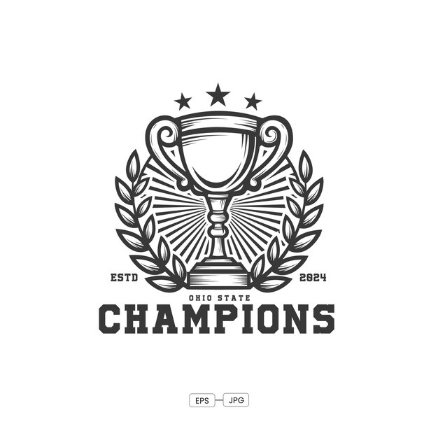 Campeonatos de diseño de logotipo vectorial de la liga