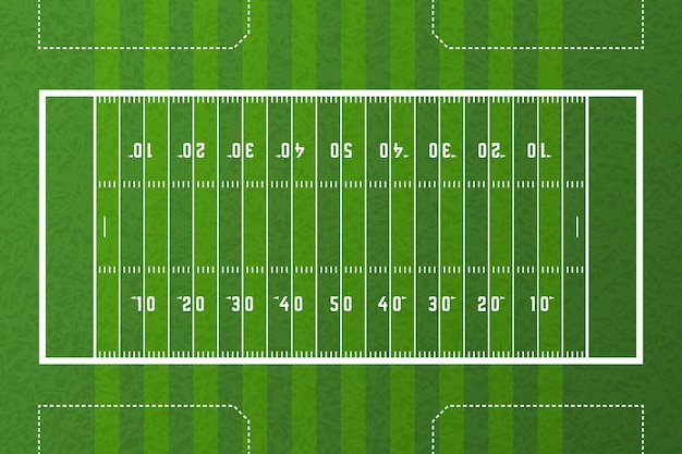 Campo de fútbol americano realista