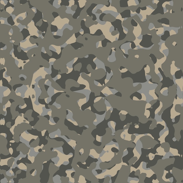 Camuflaje del ejército vector de patrones sin fisuras La textura del camuflaje militar repite el fondo del vector del diseño del ejército sin costuras