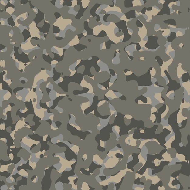 Camuflaje del ejército vector de patrones sin fisuras La textura del camuflaje militar repite el fondo del vector del diseño del ejército sin costuras