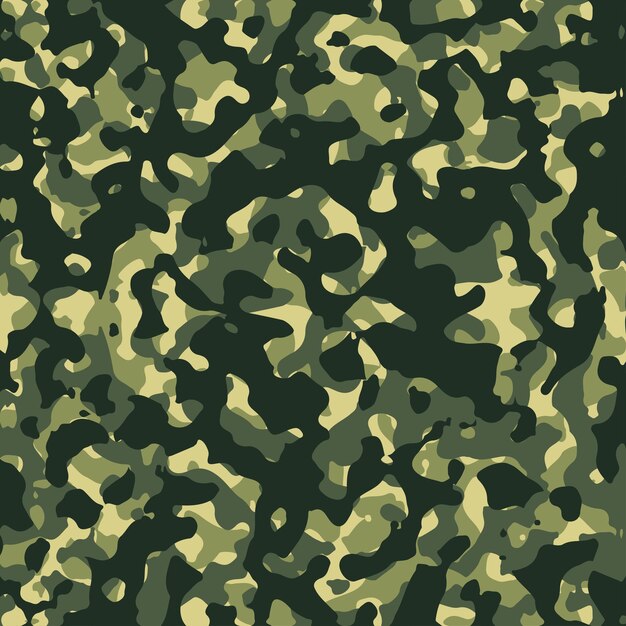Camuflaje del ejército vector de patrones sin fisuras La textura del camuflaje militar repite el fondo del vector del diseño del ejército sin costuras