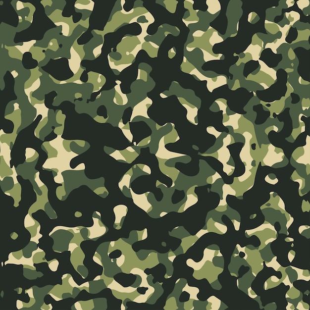 Camuflaje del ejército vector de patrones sin fisuras La textura del camuflaje militar repite el fondo del vector del diseño del ejército sin costuras