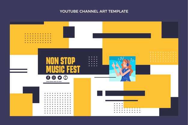 Canal de youtube del festival de música de diseño plano