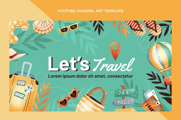Canal de youtube de viajes dibujado a mano
