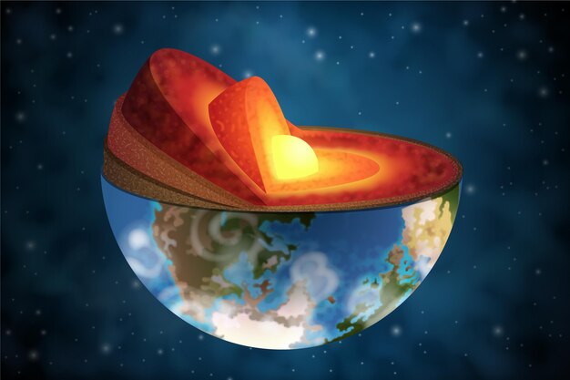 Capas realistas de la tierra