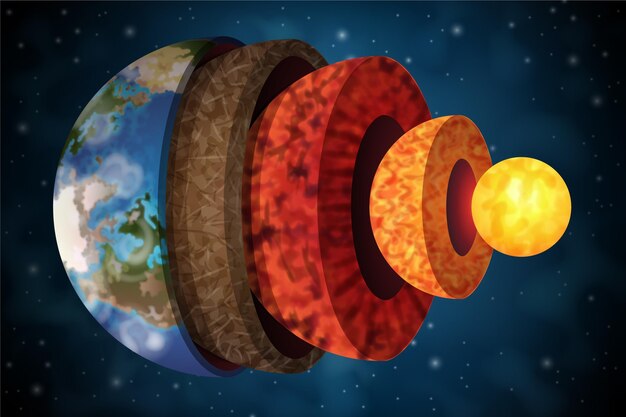 Capas realistas de la tierra