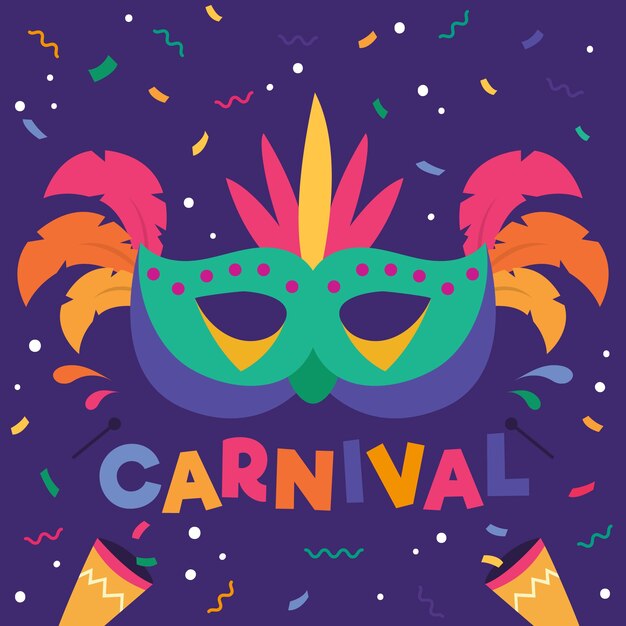 Carnaval en diseño plano