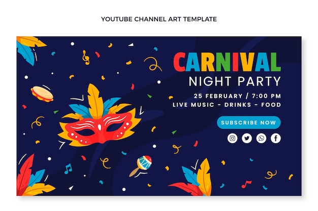 Carnaval plano arte del canal de youtube