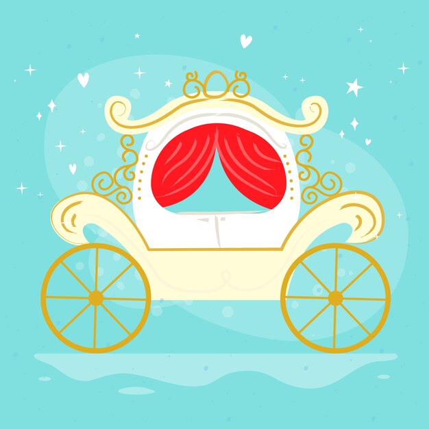Carro mágico de cuento de hadas