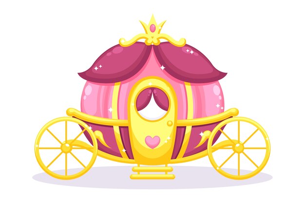 Carro mágico de cuento de hadas