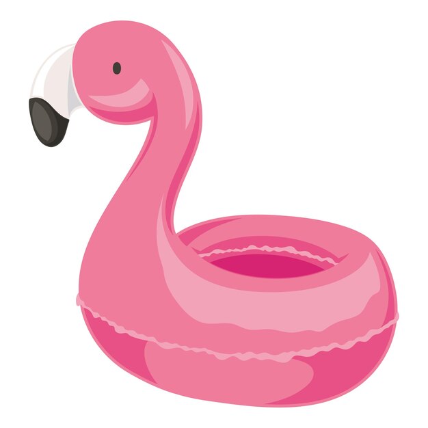 Carroza en forma de flamenco rosa